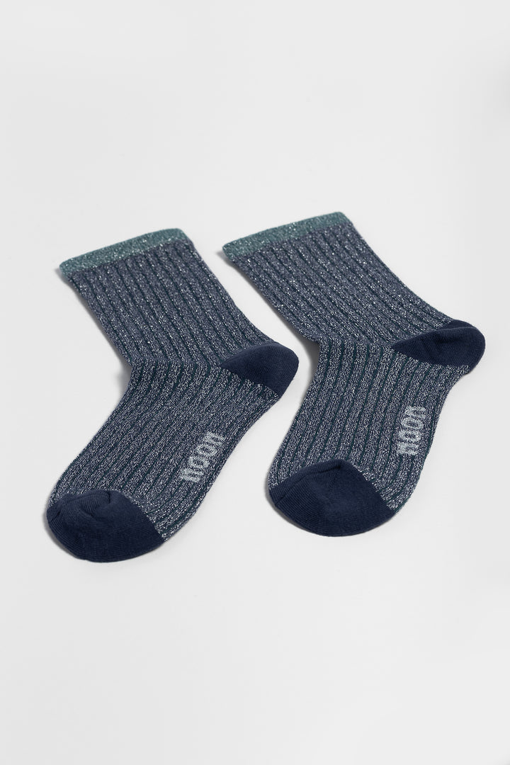 STRIPED SHIMMER SOCKS