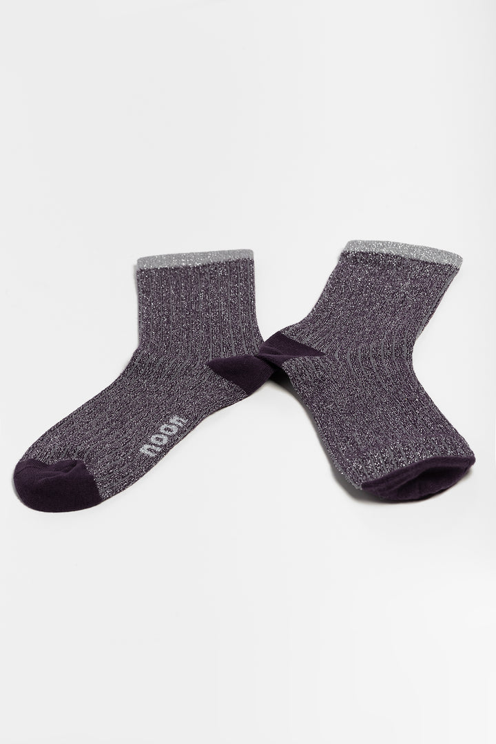 STRIPED SHIMMER SOCKS