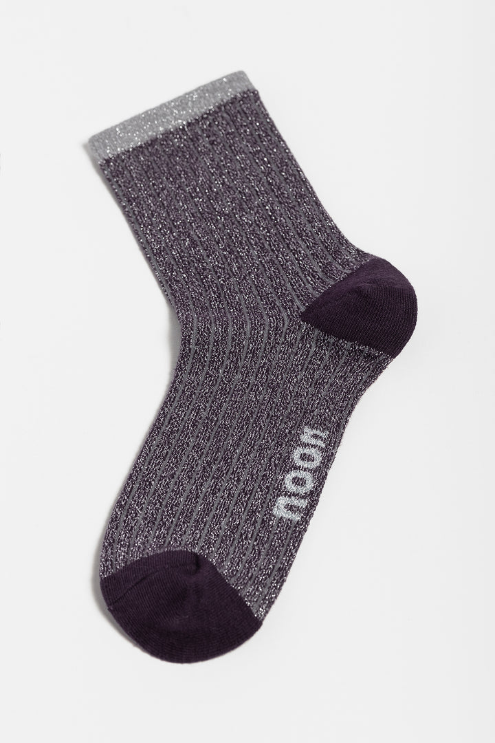 STRIPED SHIMMER SOCKS