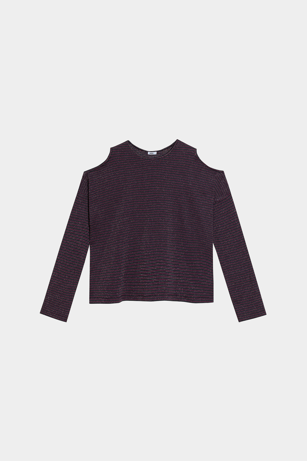 STRIPED OPENINGS T-SHIRT