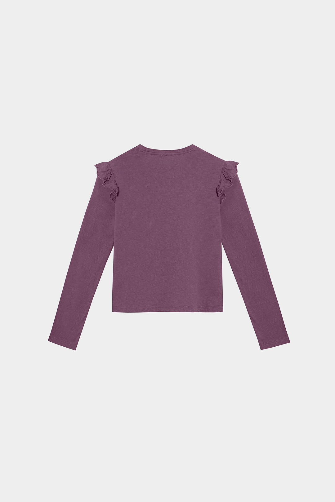 Cotton ruffled T-shirt