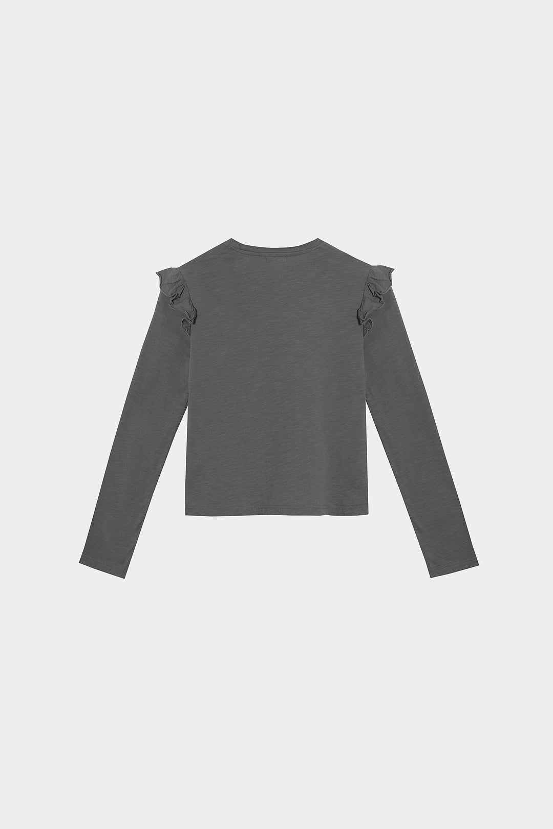 Cotton ruffled T-shirt