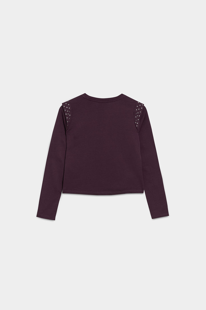 CAMISETA HOMBRO TACHAS