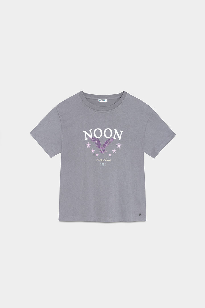 T-SHIRT COM ESTAMPA DE ÁGUIA