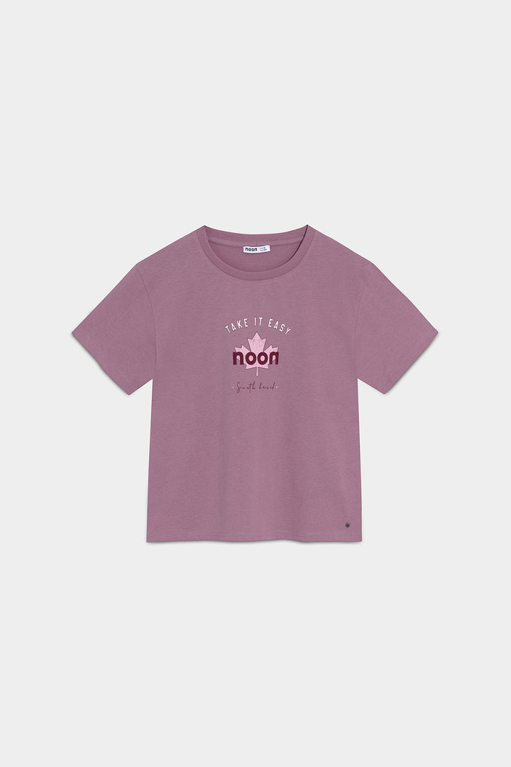 CAMISETA PRINT HOJA