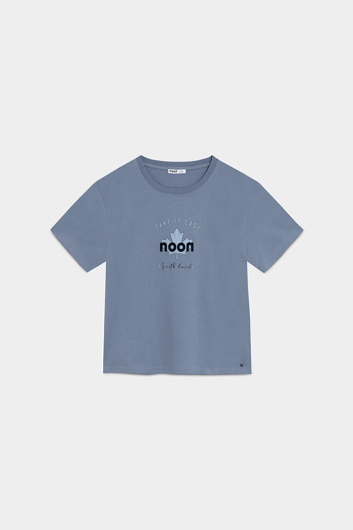 CAMISETA PRINT HOJA