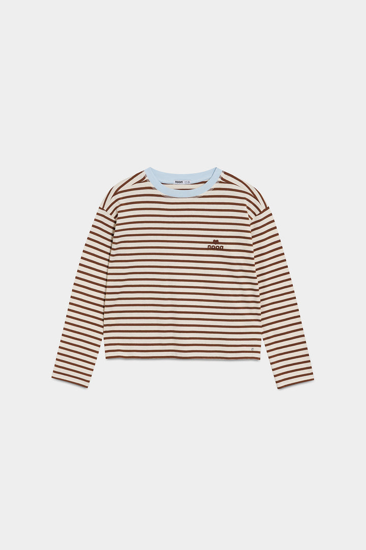 STRIPED T-SHIRT WITH LOGO