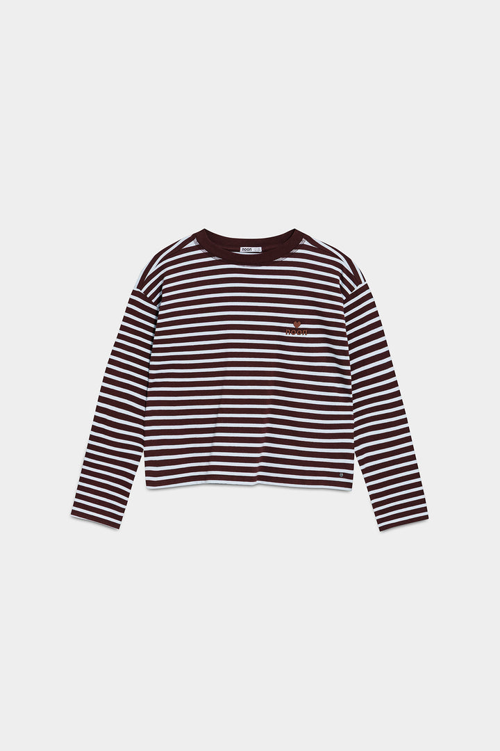STRIPED T-SHIRT WITH LOGO