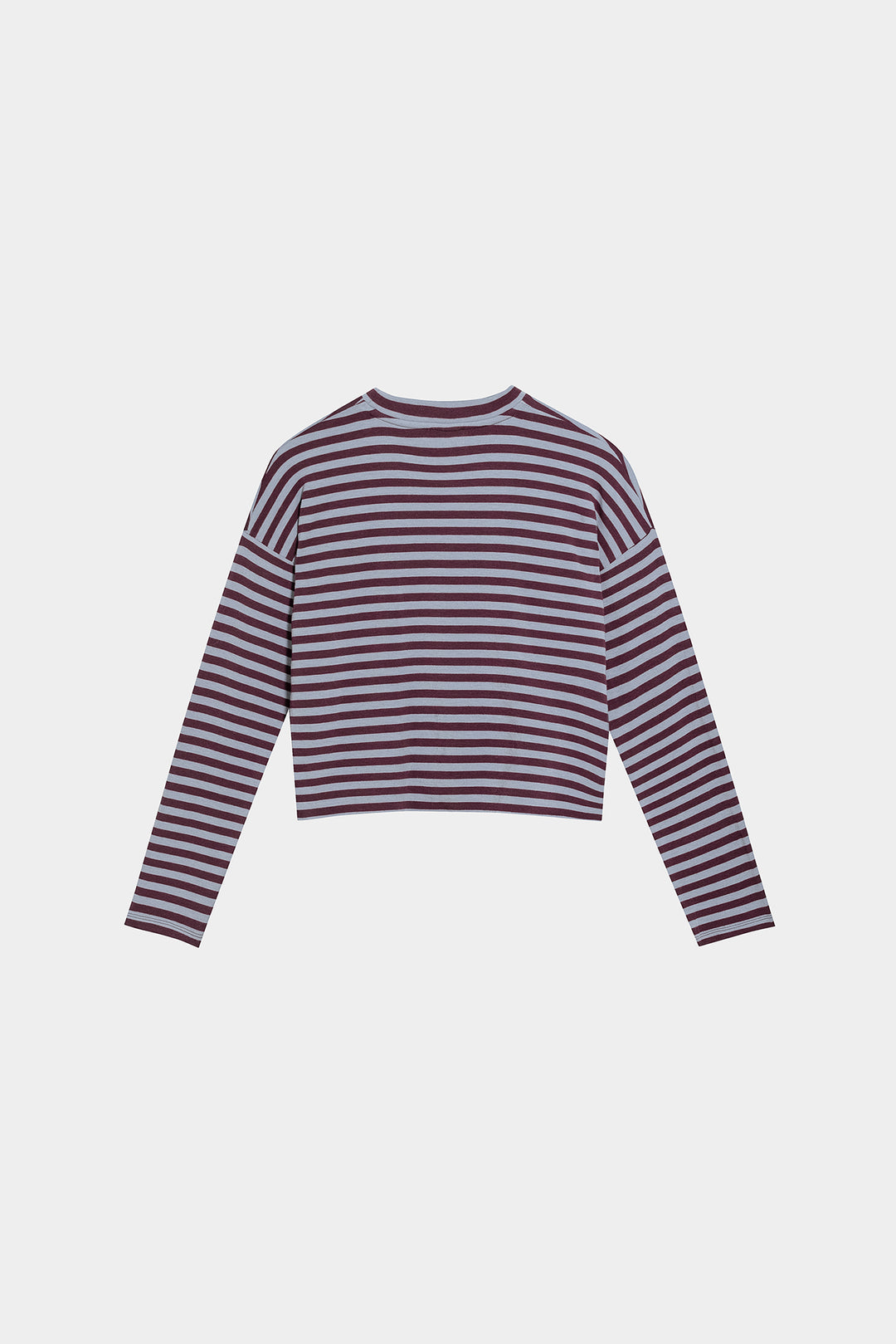 Long-sleeved striped T-shirt
