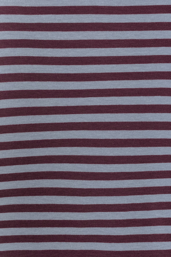Long-sleeved striped T-shirt