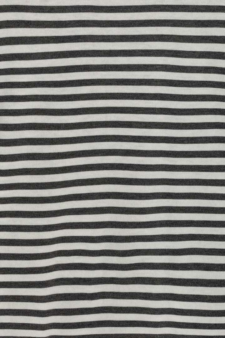 Long-sleeved striped T-shirt