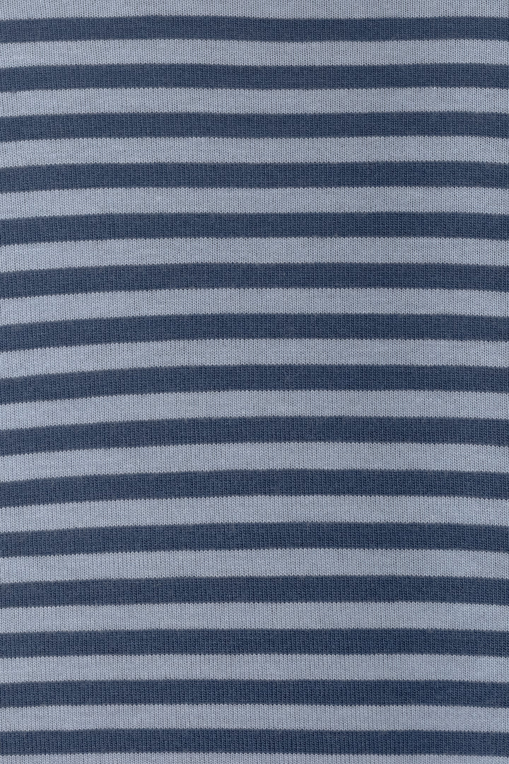 STRIPED PERKINS NECK T-SHIRT