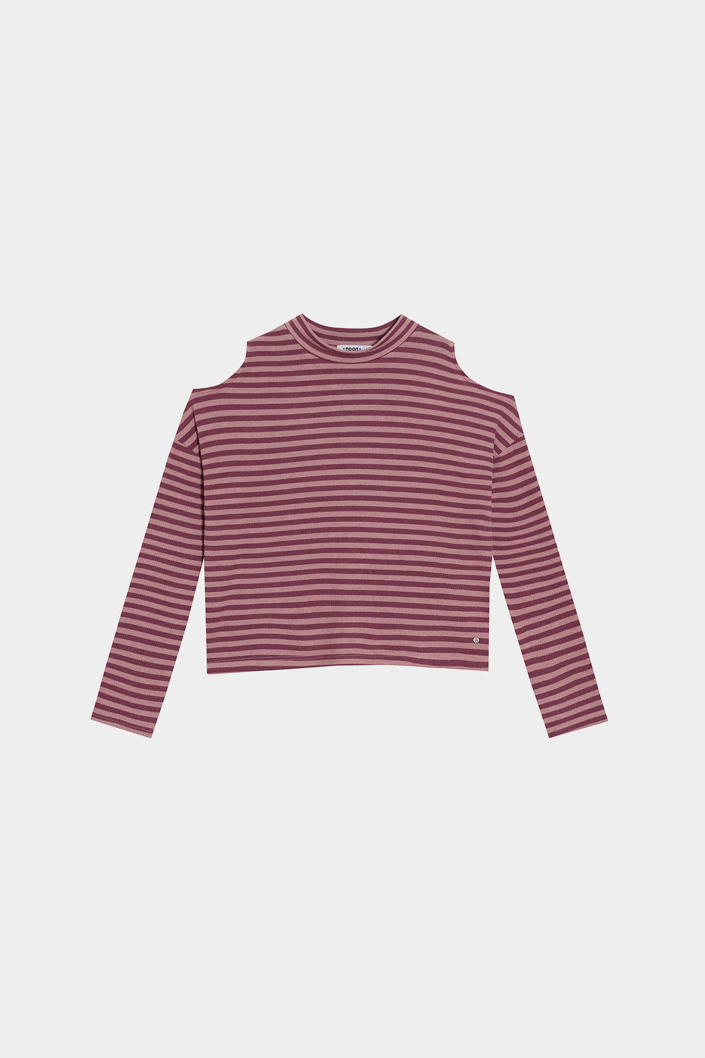 STRIPED PERKINS NECK T-SHIRT