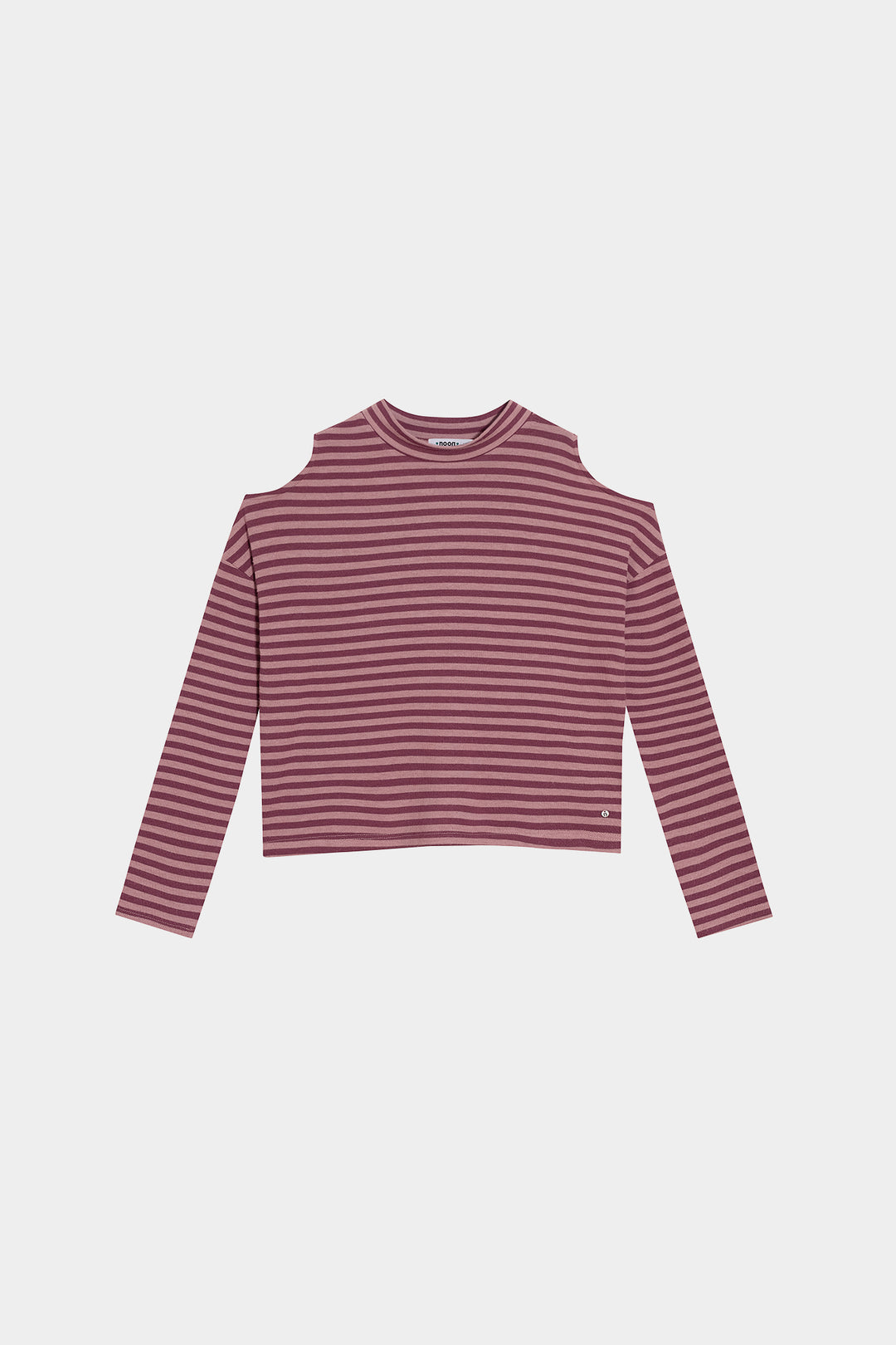 STRIPED PERKINS NECK T-SHIRT
