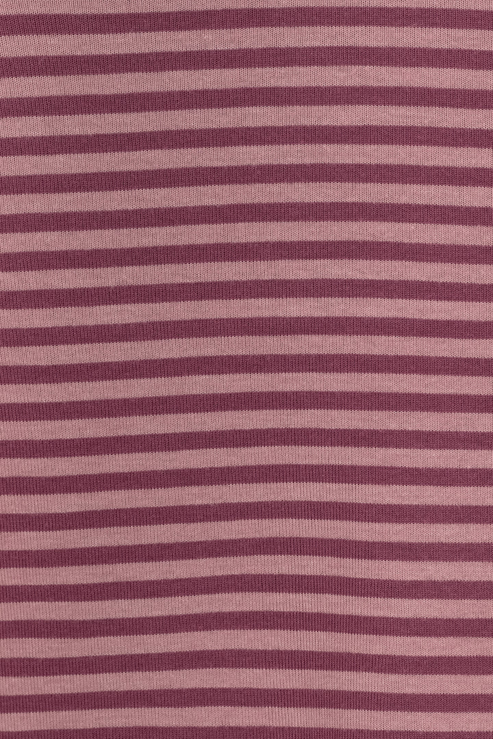 STRIPED PERKINS NECK T-SHIRT