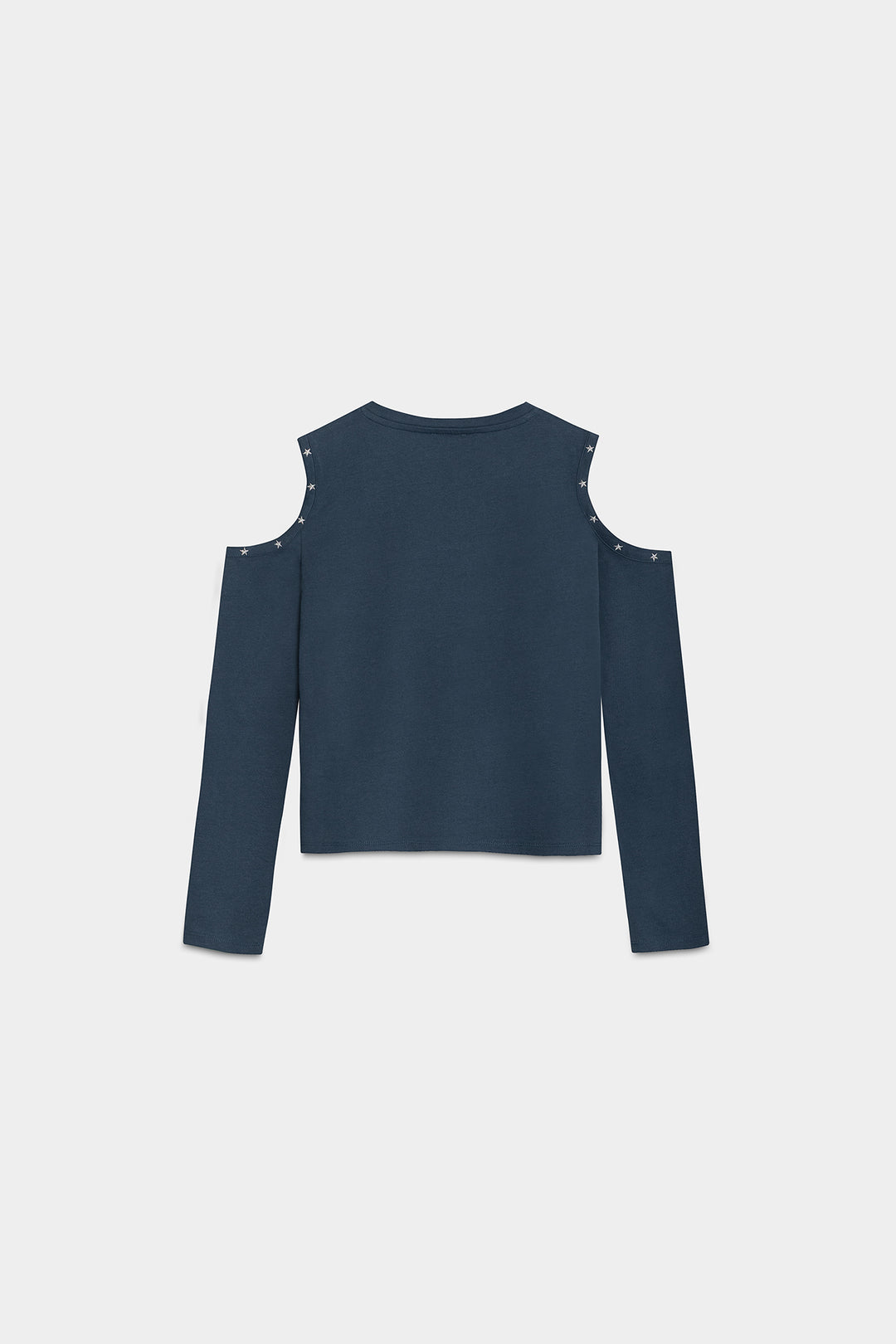 STUDDED T-SHIRT WITH SLIT