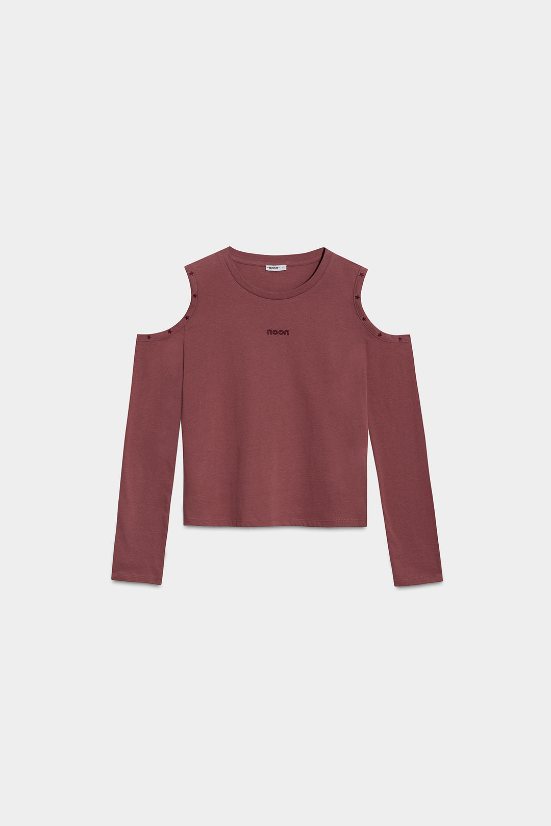 STUDDED T-SHIRT WITH SLIT