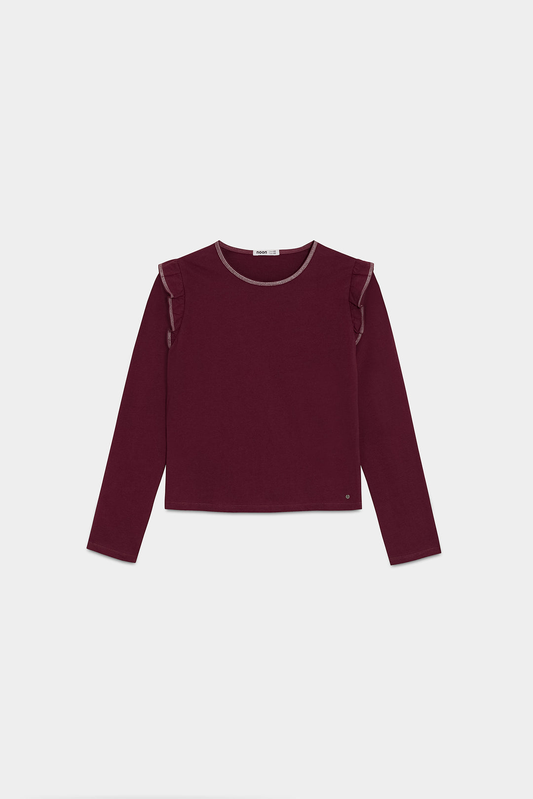 RUFFLED LUREX T-SHIRT
