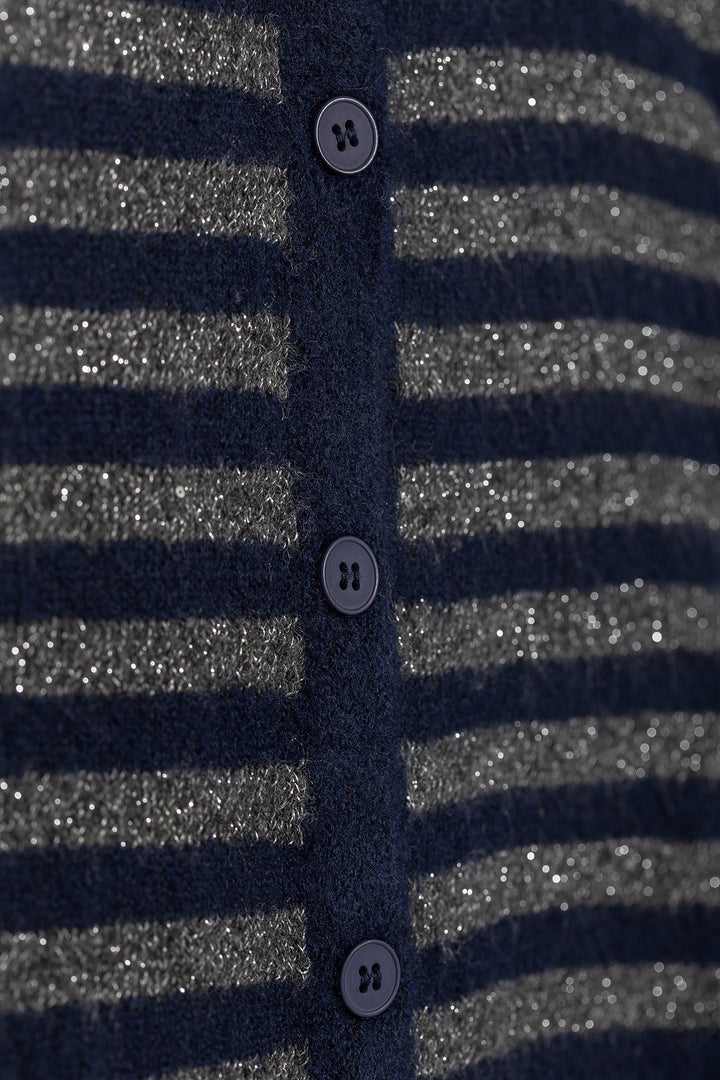 CARDIGAN AJUSTADO RAYAS