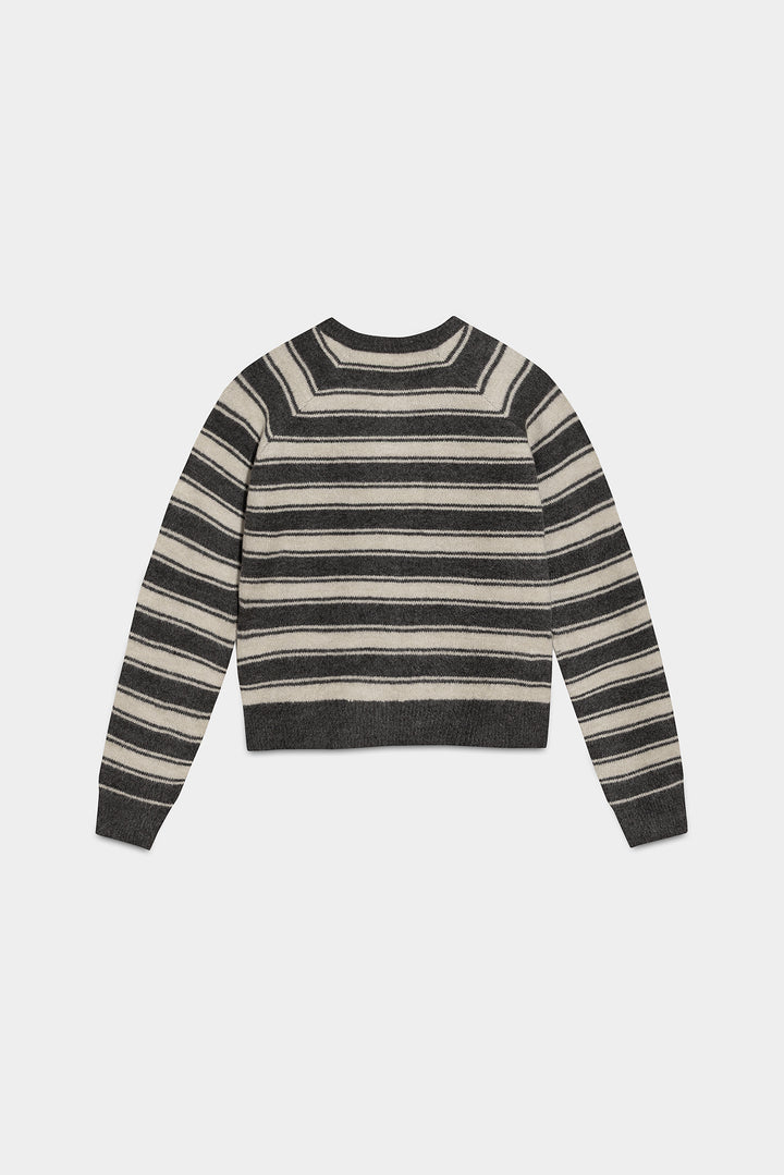 OVERSIZE STRIPED CARDIGAN