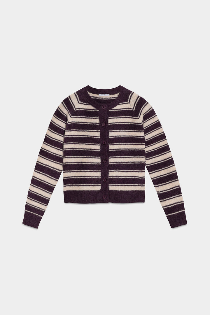 OVERSIZE STRIPED CARDIGAN