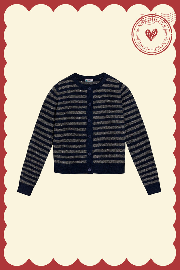 CARDIGAN AJUSTADO RAYAS