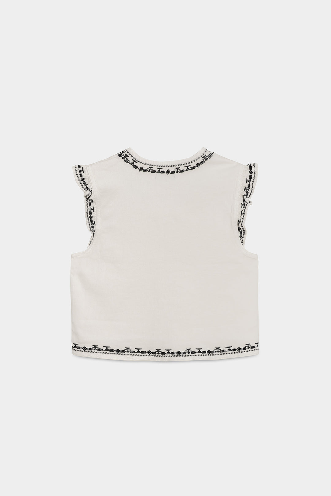 CHALECO BORDADO CONTRASTE