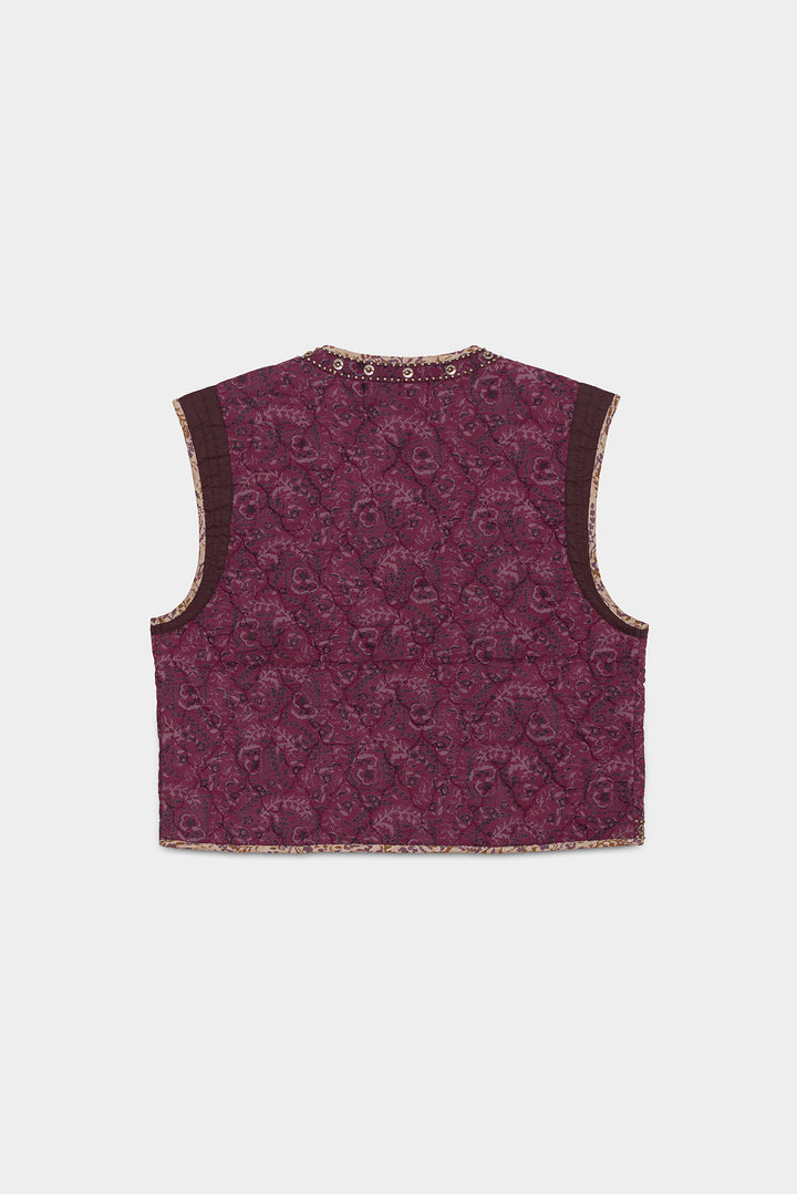 CHALECO ENGUATADO ESTAMPADO TACHAS