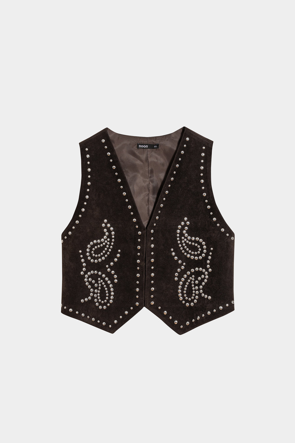 SUEDE EFFECT STUDDED VEST