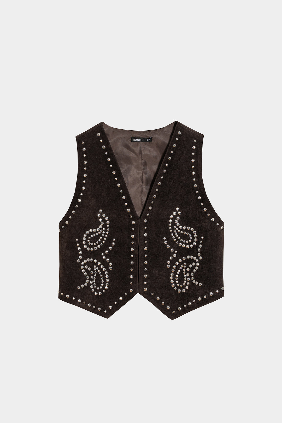 SUEDE EFFECT STUDDED VEST