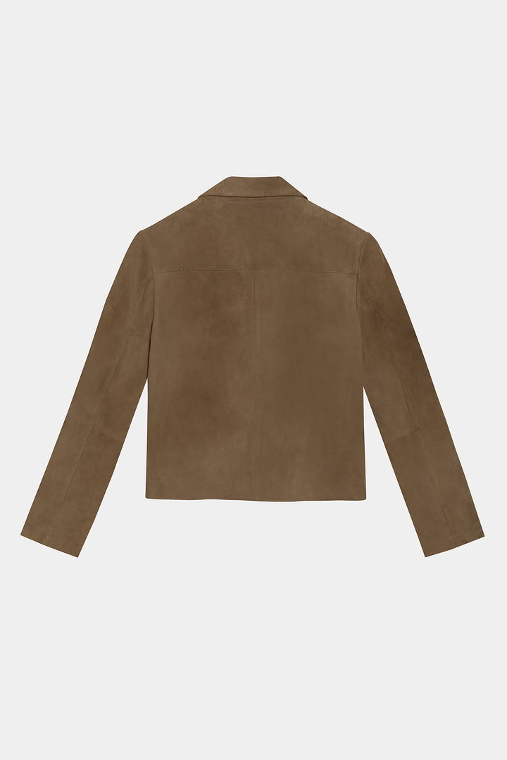 CROPPED SUEDE JACKET