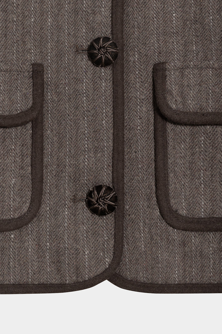 CHAQUETA AUSTRIACA RAYAS ESPIGA