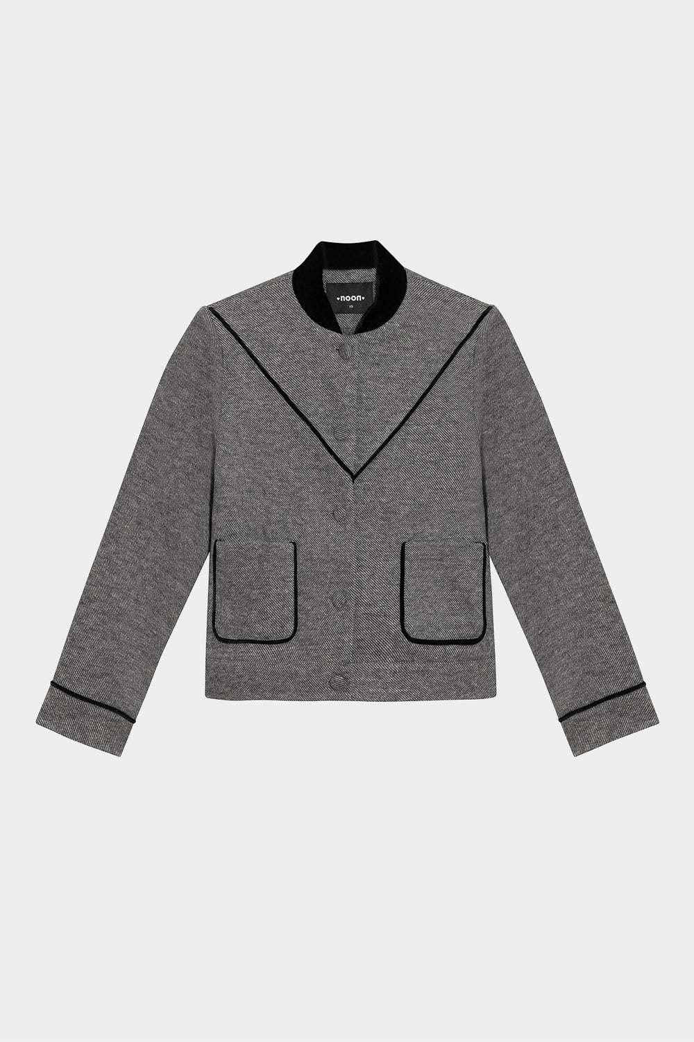 Contrast Herringbone Jacket