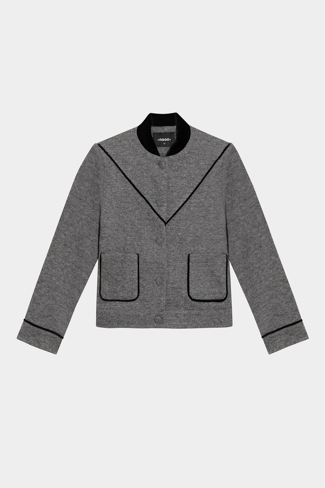 Contrast Herringbone Jacket