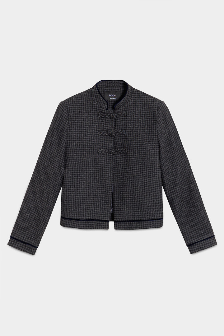 CHAQUETA CROPPED PATA DE GALLO