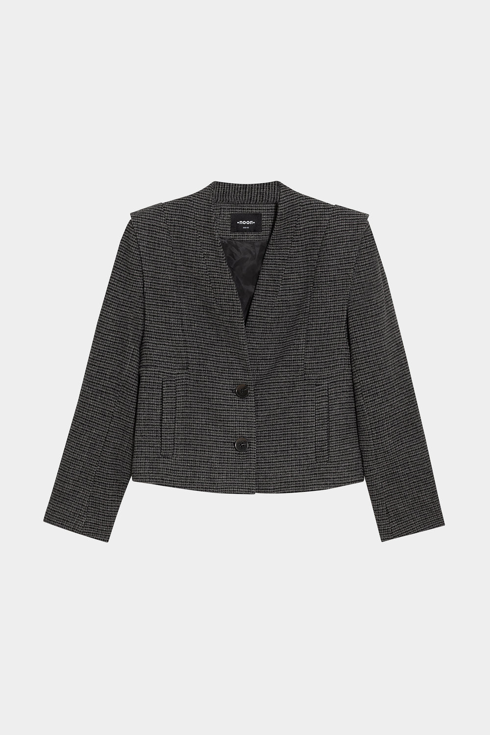 HOUNDSTOOTH SHOULDER JACKET