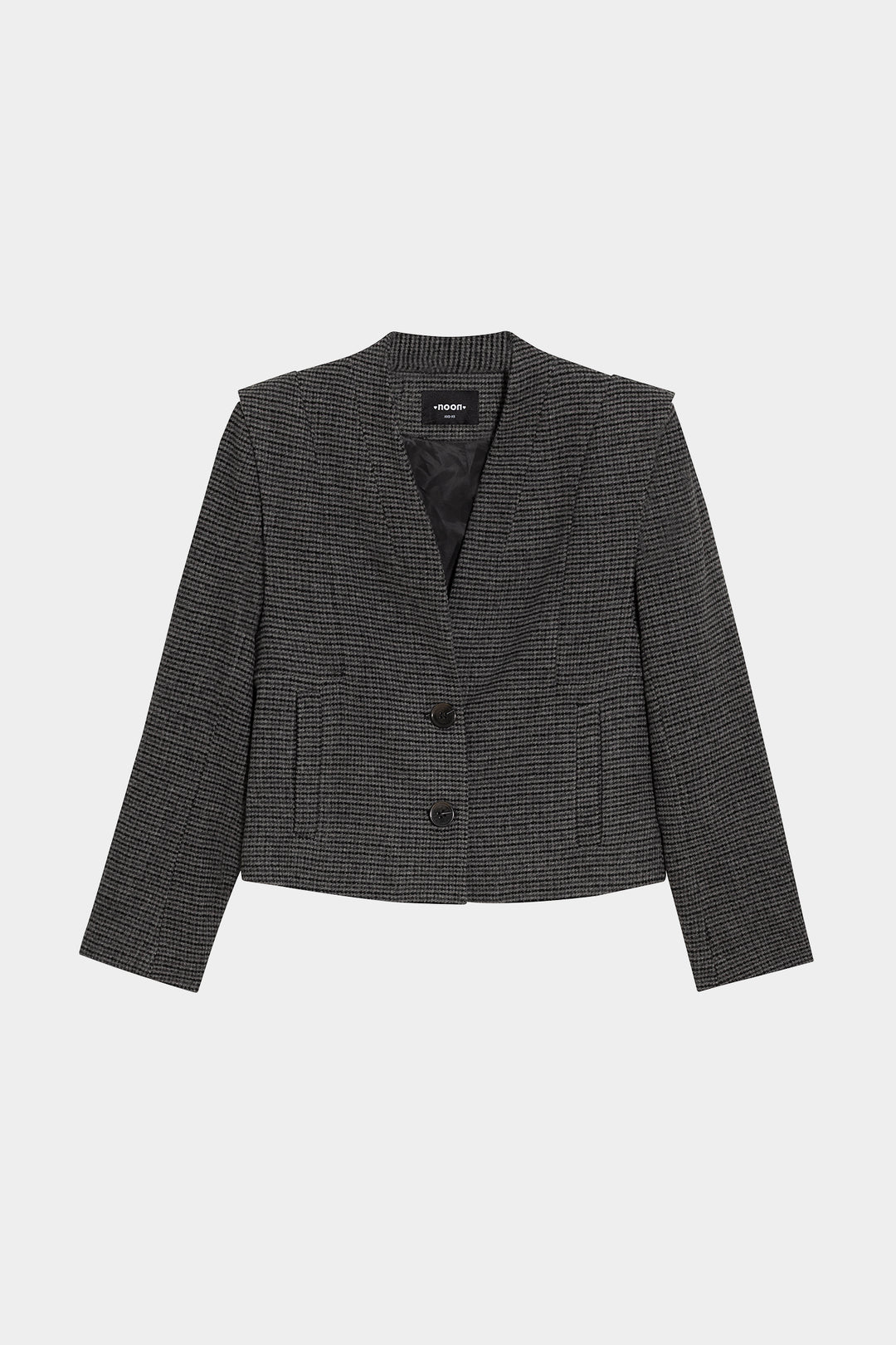 HOUNDSTOOTH SHOULDER JACKET