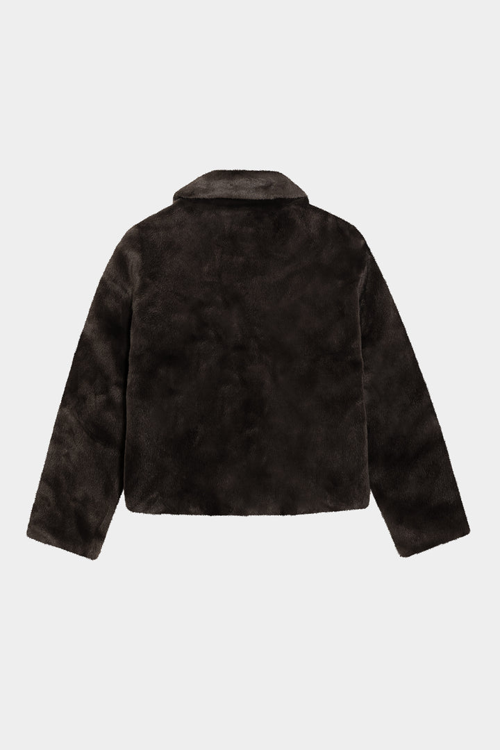 FUR JACKET WITH COLLAR