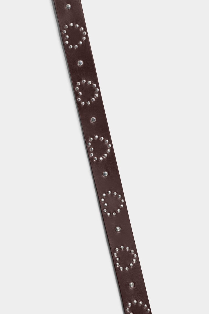 CINTURON PIEL CORAZON TACHAS