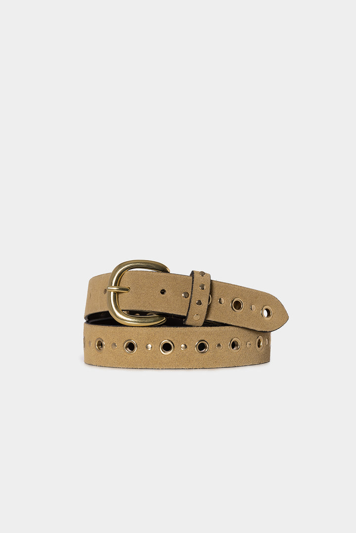 CINTURON PIEL EYELETS