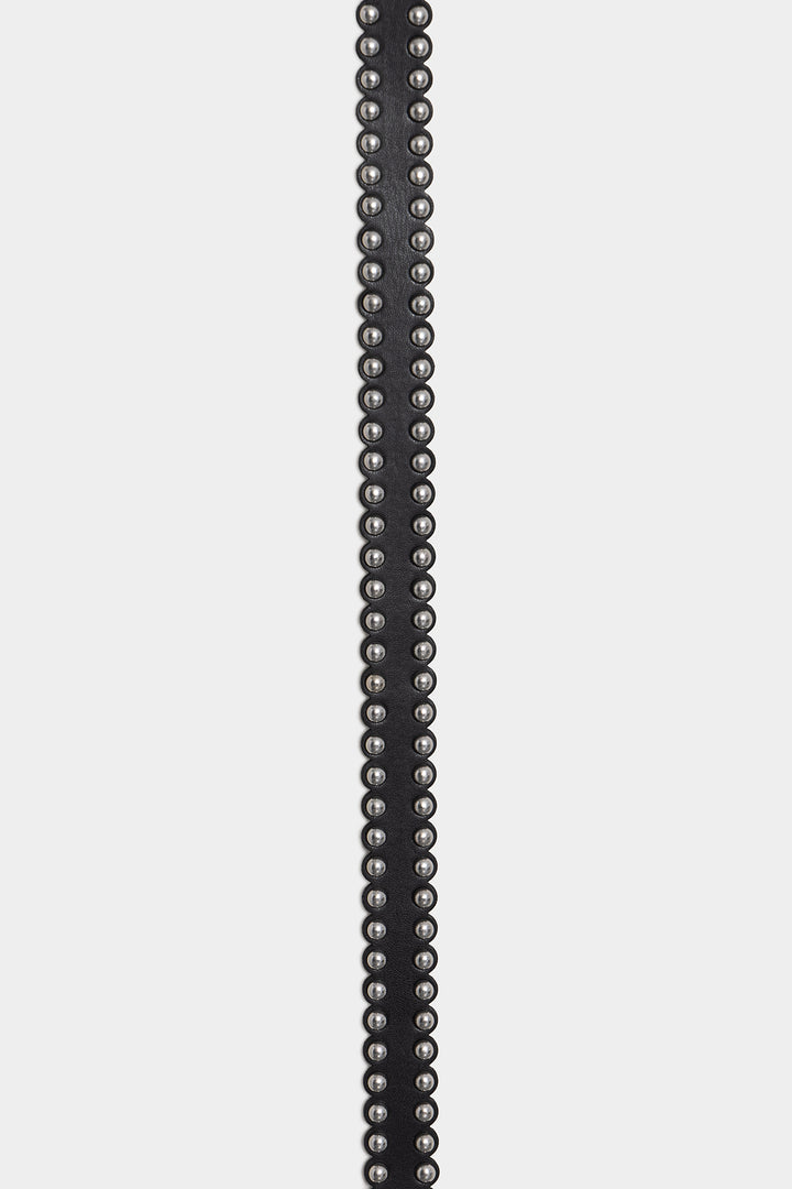 SCALLOPED STUDDED BELT