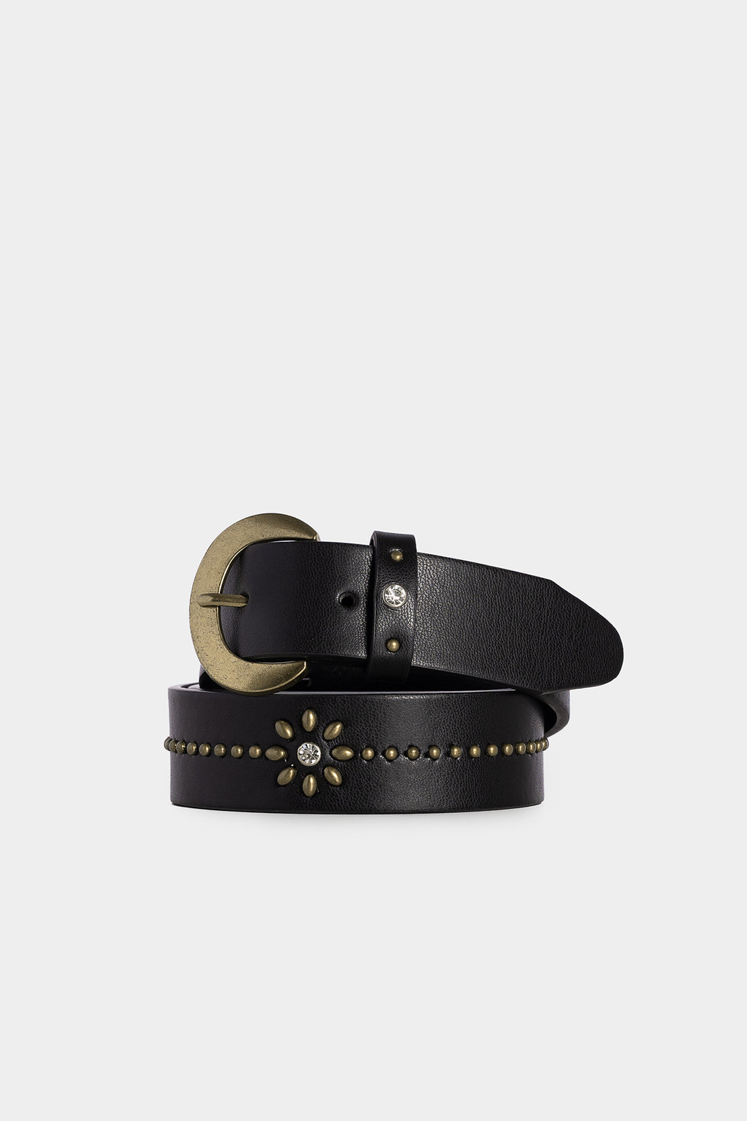 Shiny Flower Studded Belt