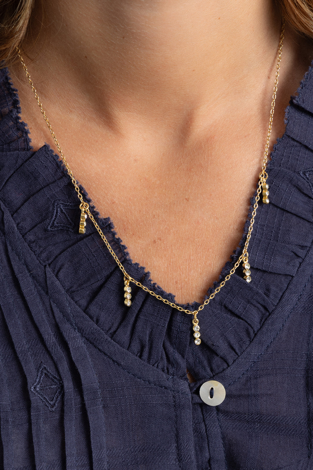 COLLAR BOLITAS BRILLO