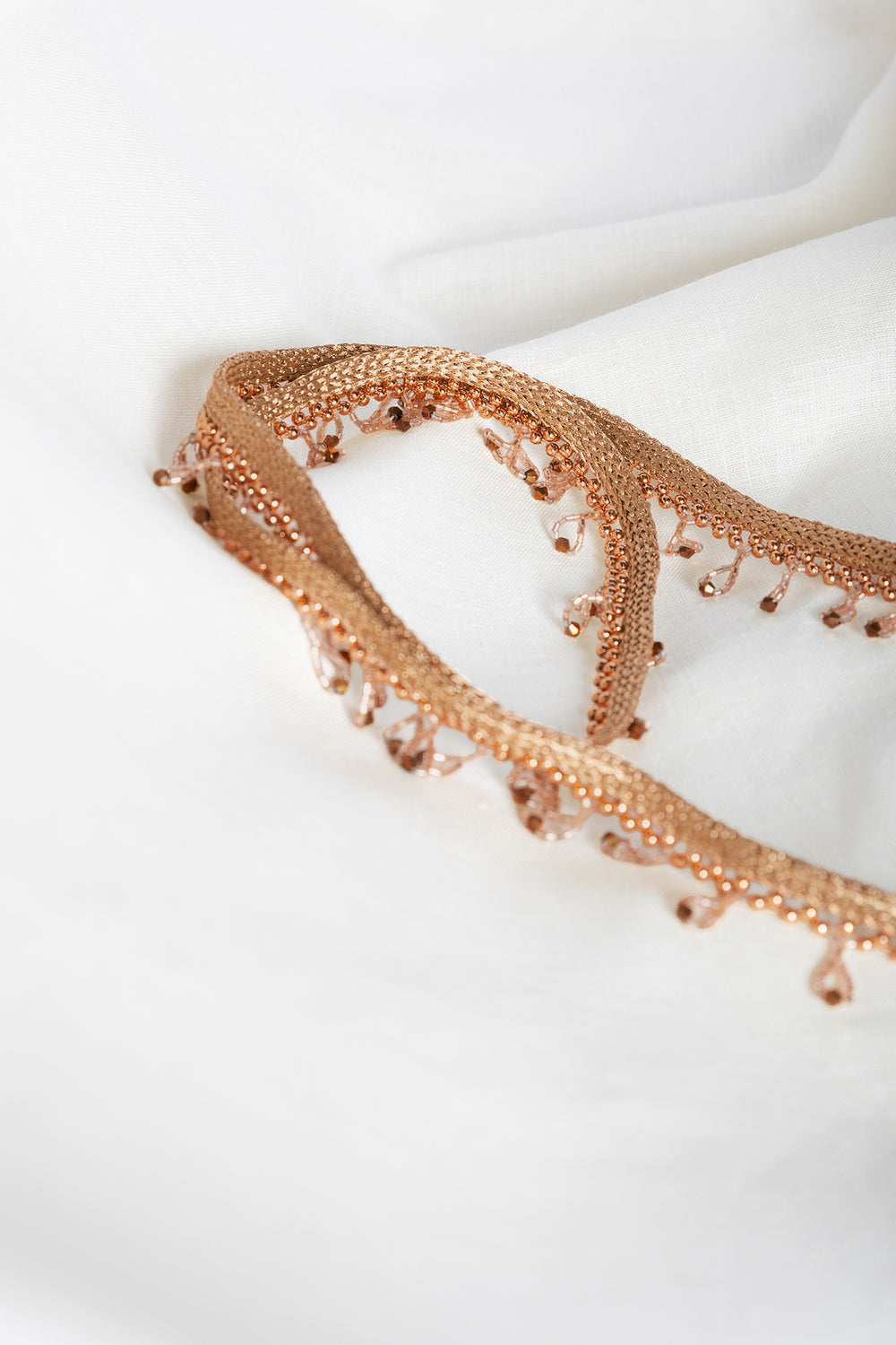 BEADED TIE NECKLACE