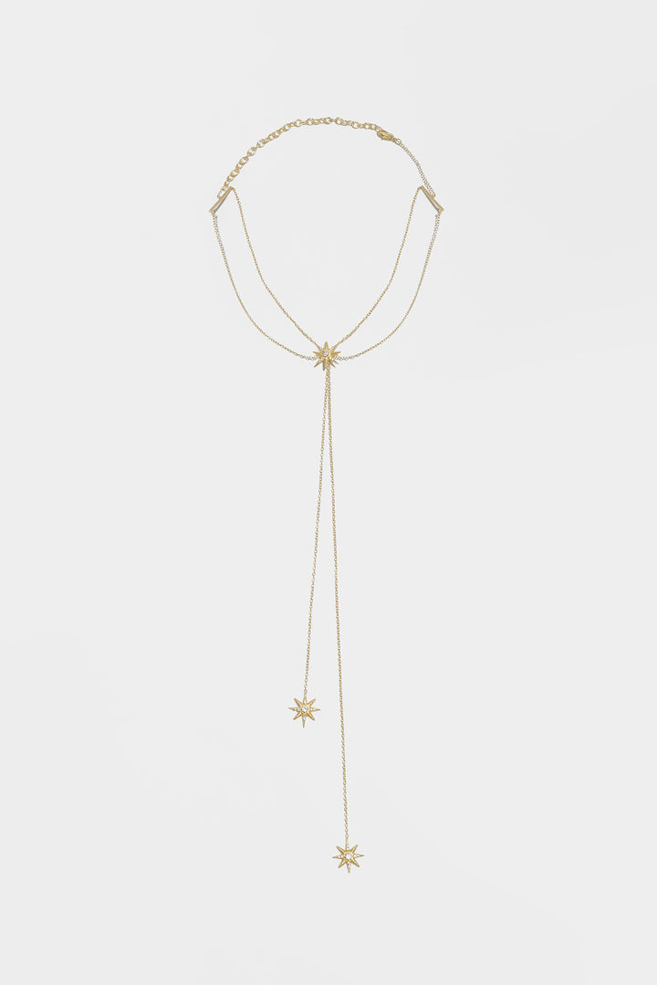 COLLAR LARGO ESTRELLA CADENAS