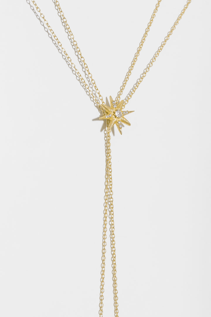 COLLAR LARGO ESTRELLA CADENAS