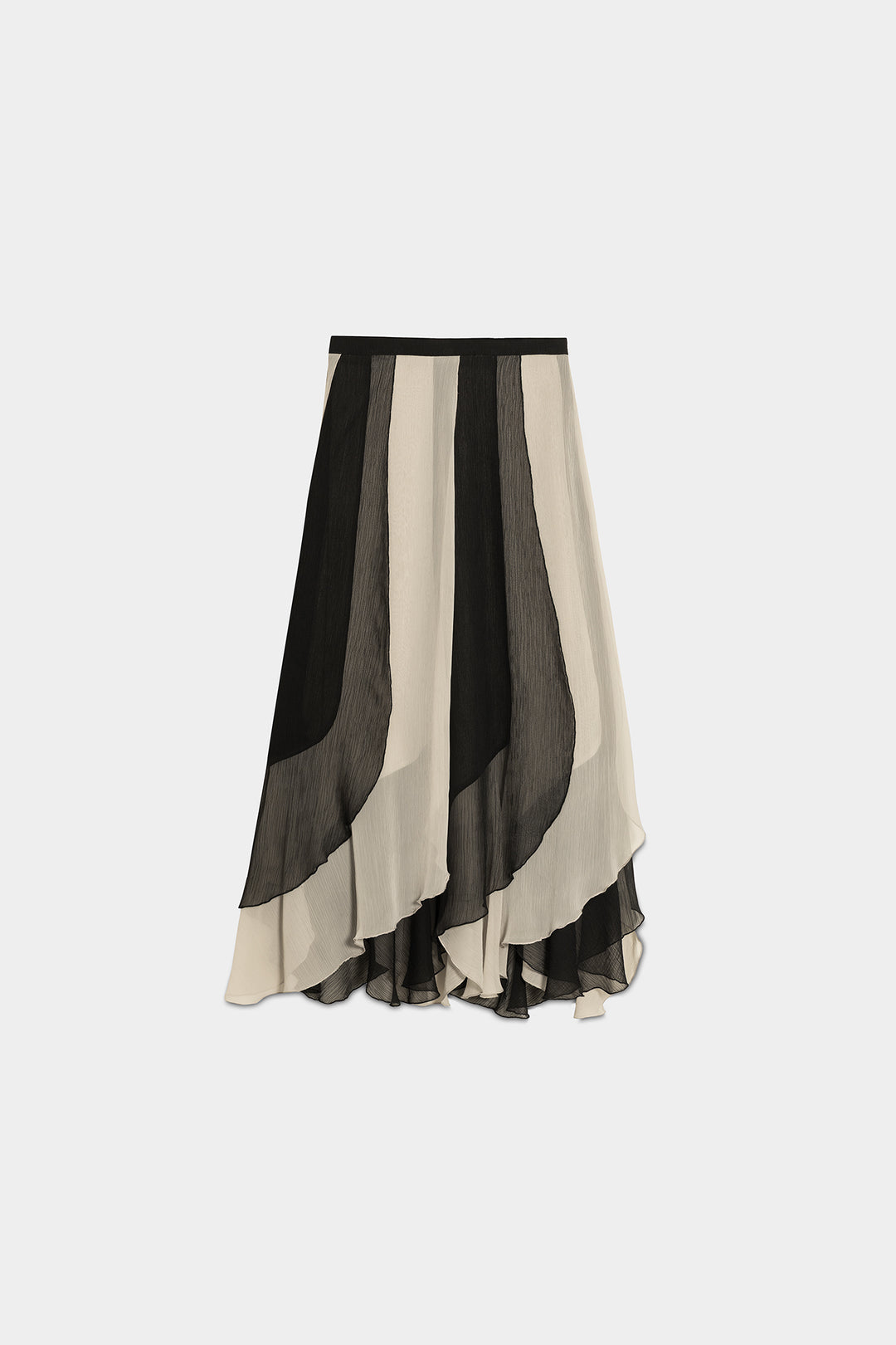 CARLA TWO-TONE MIDI SKIRT