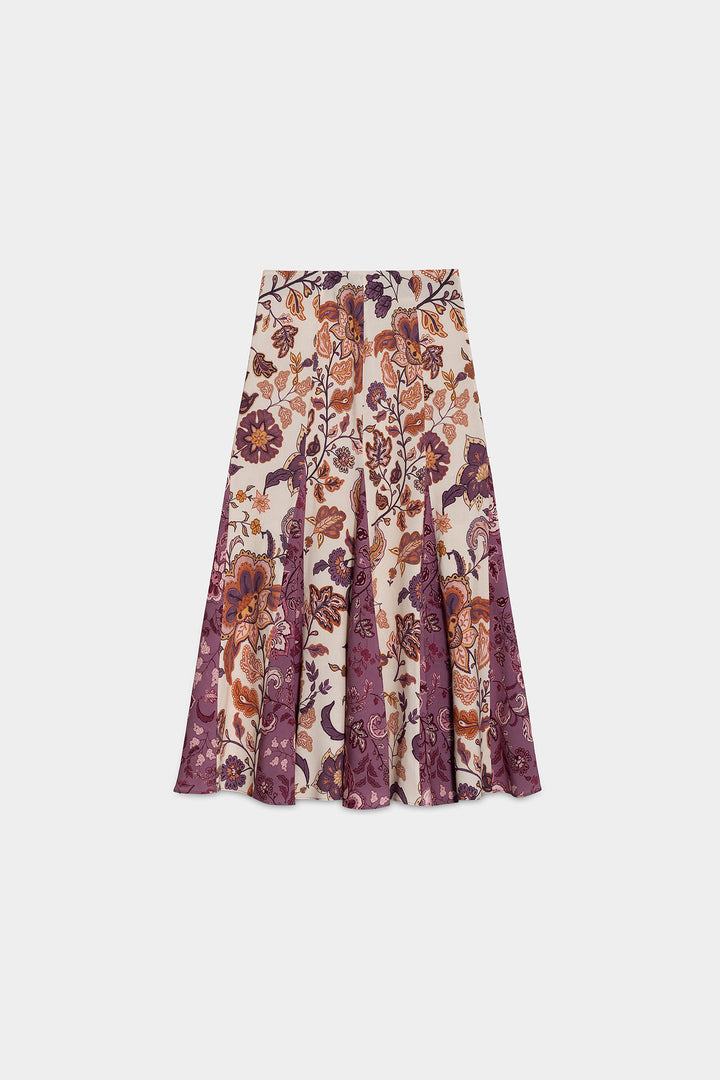 FALDA MIDI CONTRASTE ASIMETRICO CLARA