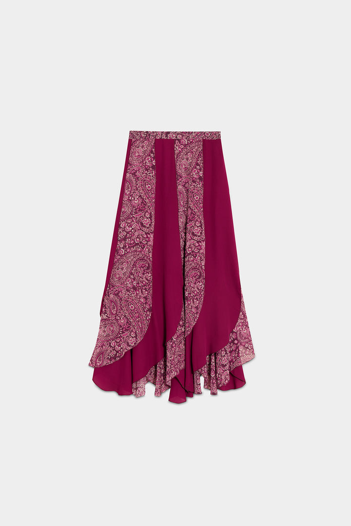 MER SIERRA CONTRAST MIDI SKIRT