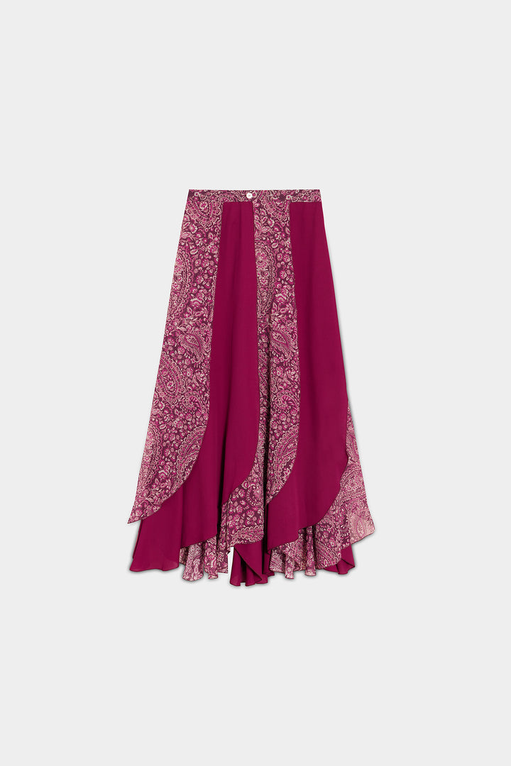 MER SIERRA CONTRAST MIDI SKIRT